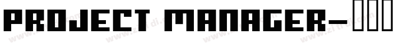 Project Manager字体转换